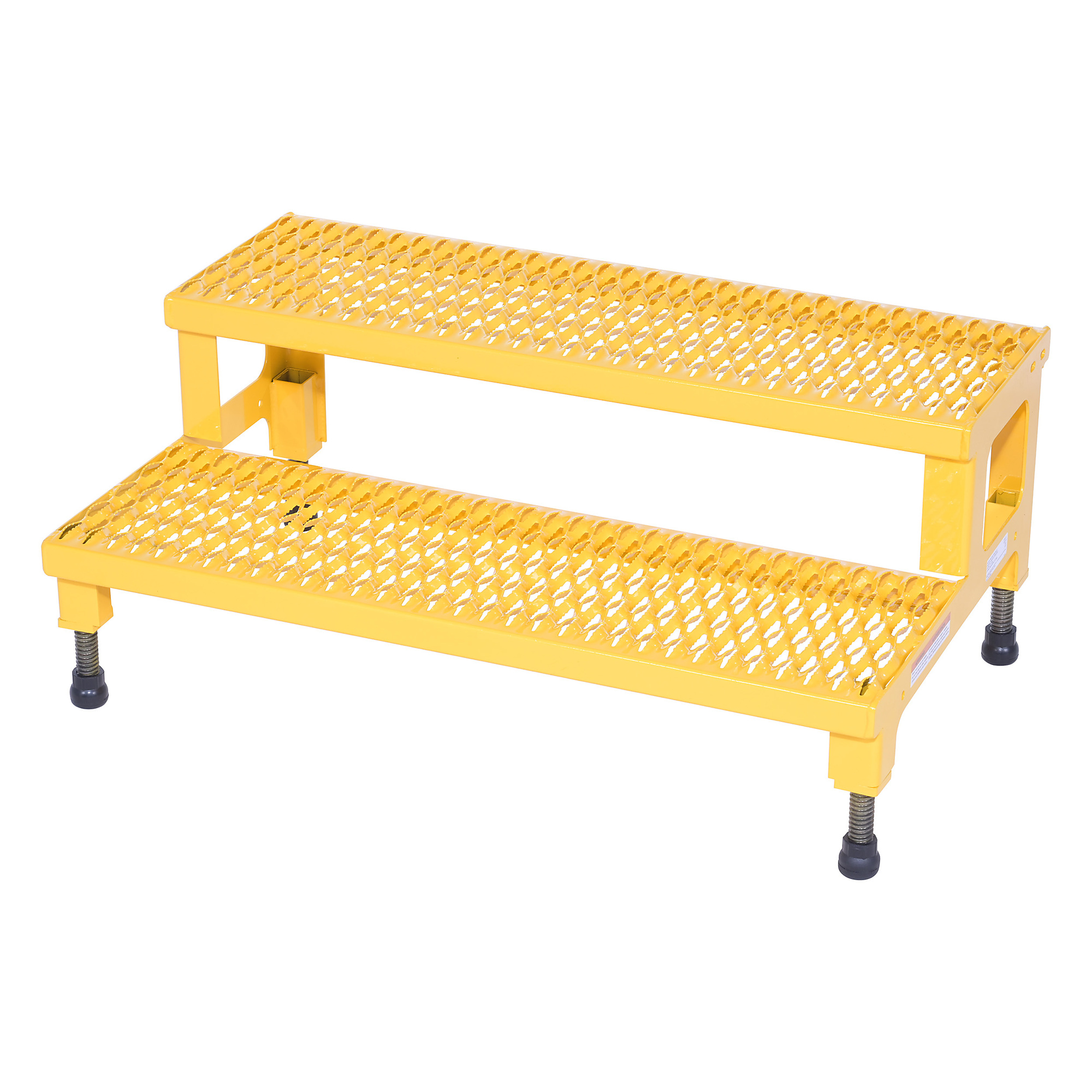 Vestil Adjustable Step-Mate Stand - 36in.W x 24in.D, Serrated Surface, 500-Lb. Capacity, Model# ASP-36